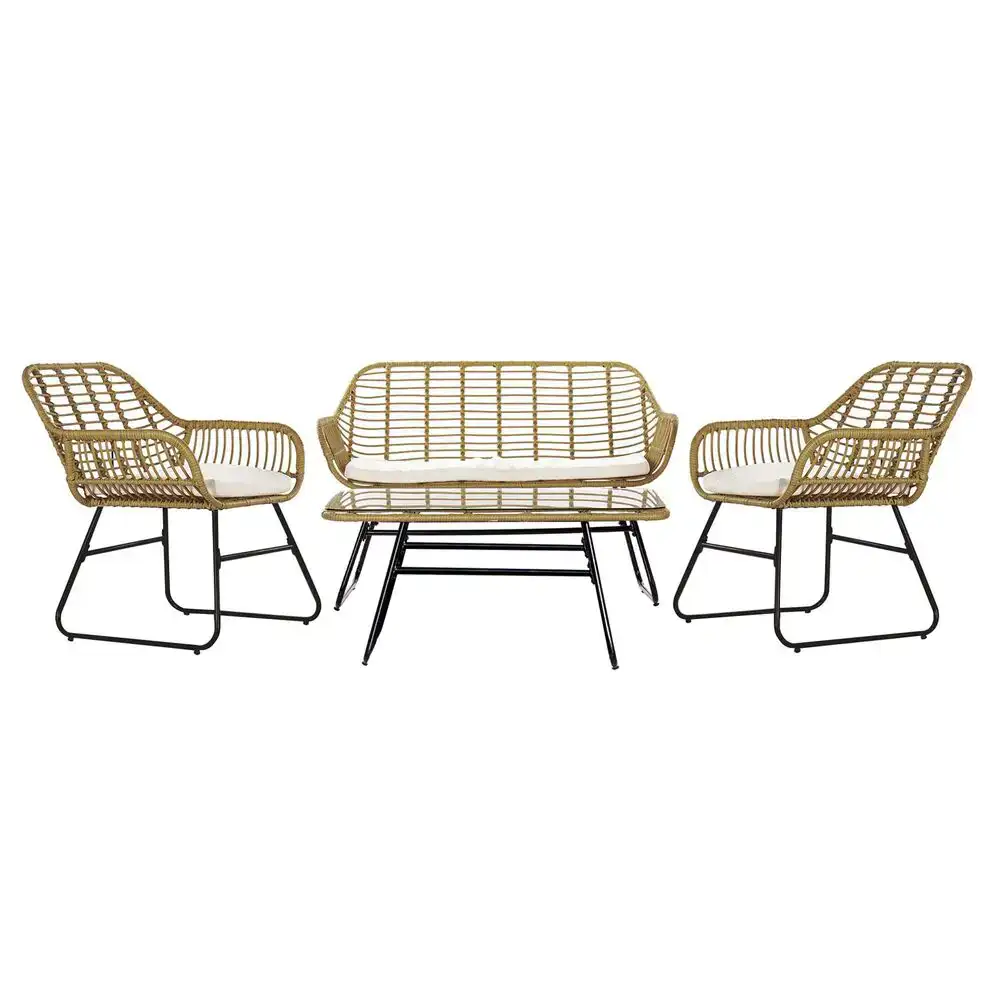 Canape de jardin dkd home decor marron metal polyester rotin synthetique 124 x 74 x 84 cm _3088. DIAYTAR COTE D'IVOIRE - Où Choisir Devient une Expression de Soi. Découvrez notre boutique en ligne et trouvez des articles qui révèlent votre personnalité et votre style.