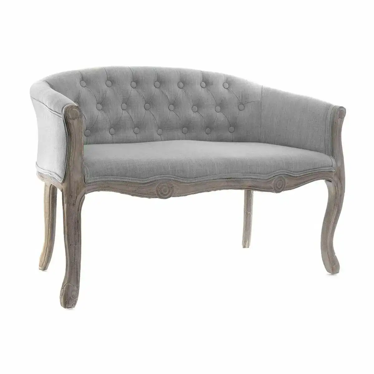 Canape dkd home decor 107 x 60 x 69 cm gris velours bois d hevea_4301. DIAYTAR COTE D'IVOIRE - Où l'Élégance Rencontre l'Authenticité. Naviguez à travers notre boutique en ligne et choisissez des produits qui incarnent le style et la tradition du Côte d'Ivoire.
