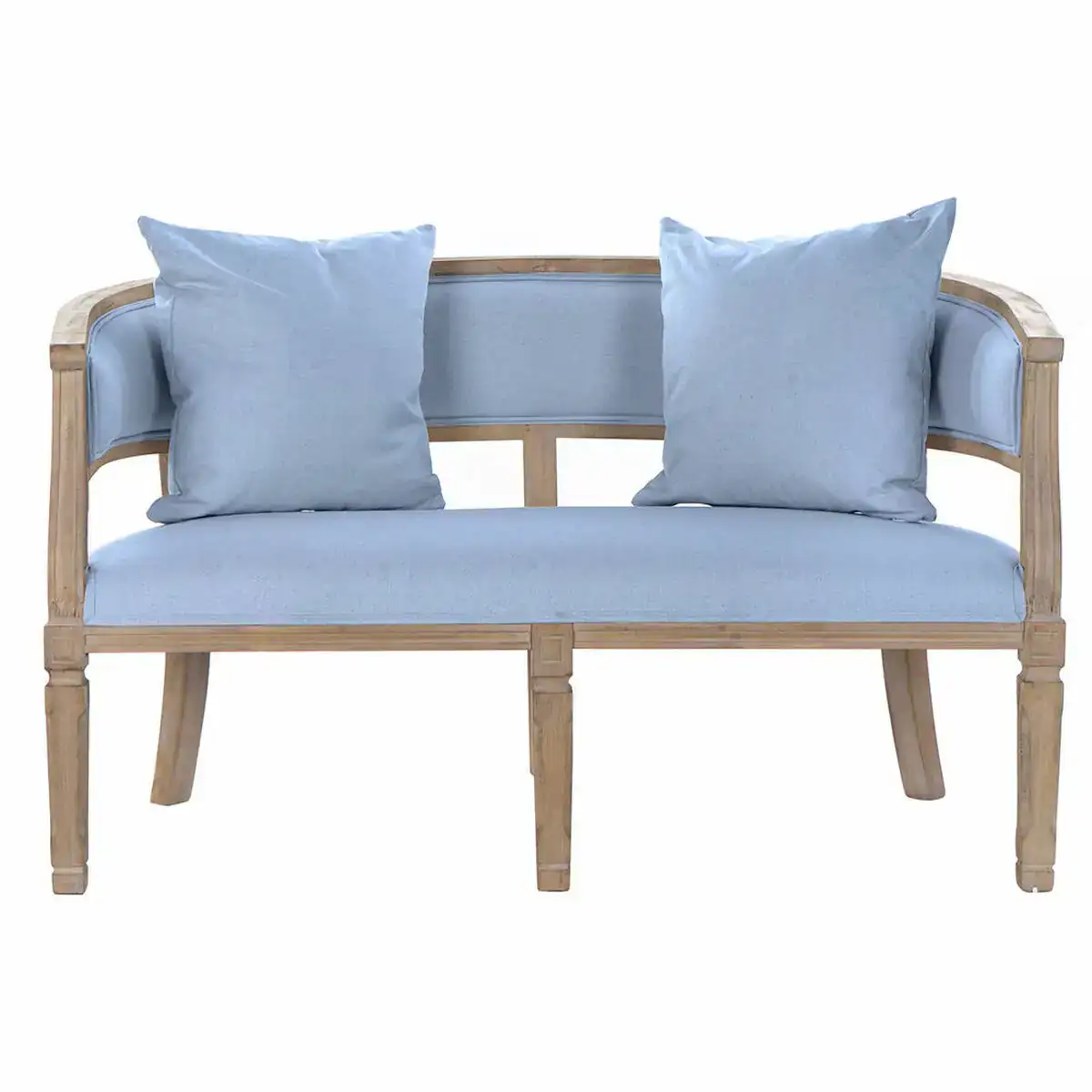 Canape dkd home decor bleu lin bois d hevea 122 x 69 x 72 cm _2529. DIAYTAR COTE D'IVOIRE - Votre Oasis de Shopping en Ligne. Explorez notre boutique et découvrez des produits qui ajoutent une touche de magie à votre quotidien.