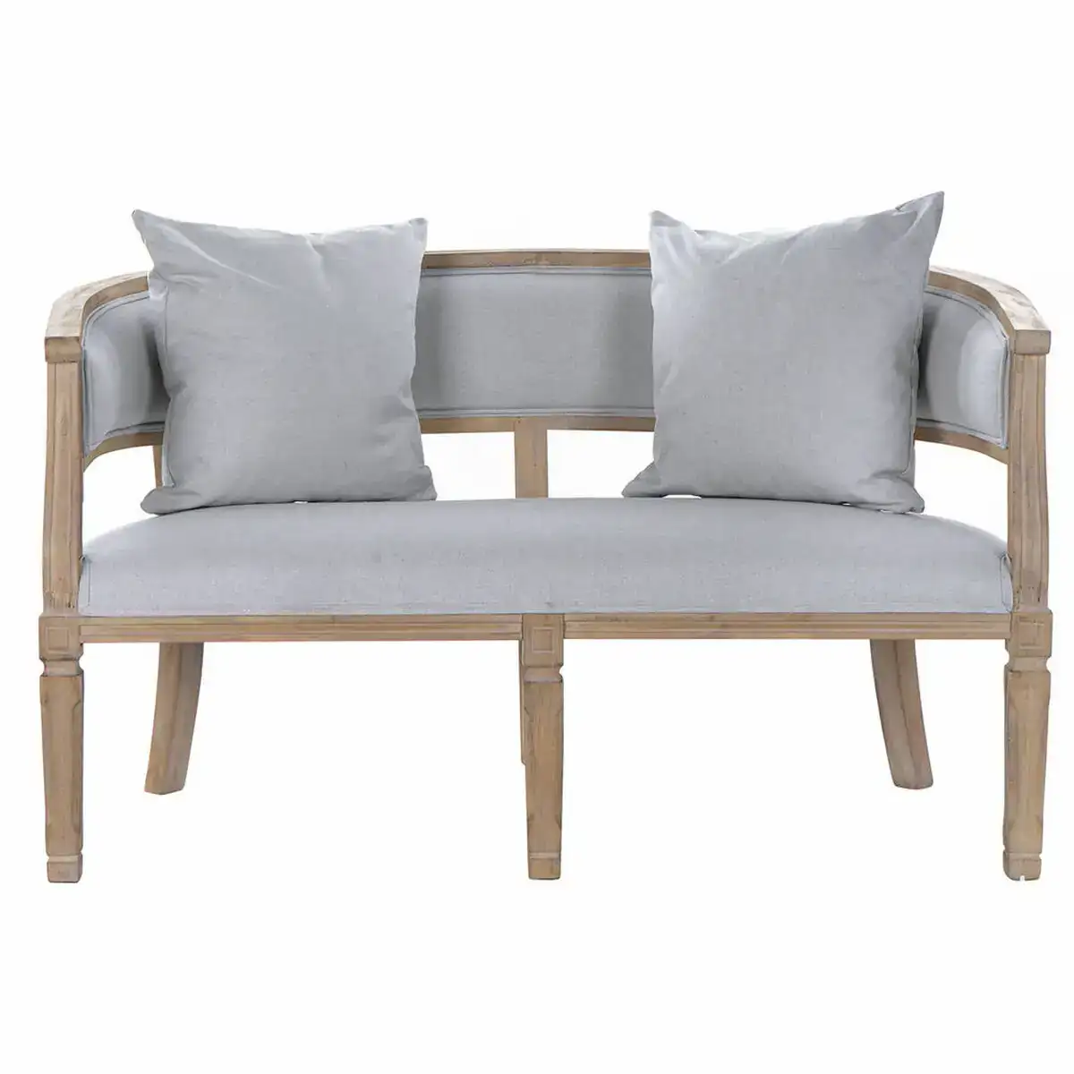 Canape dkd home decor lin bois d hevea gris clair 122 x 69 x 72 cm _4117. DIAYTAR COTE D'IVOIRE - Votre Destinée Shopping Personnalisée. Plongez dans notre boutique en ligne et créez votre propre expérience de shopping en choisissant parmi nos produits variés.