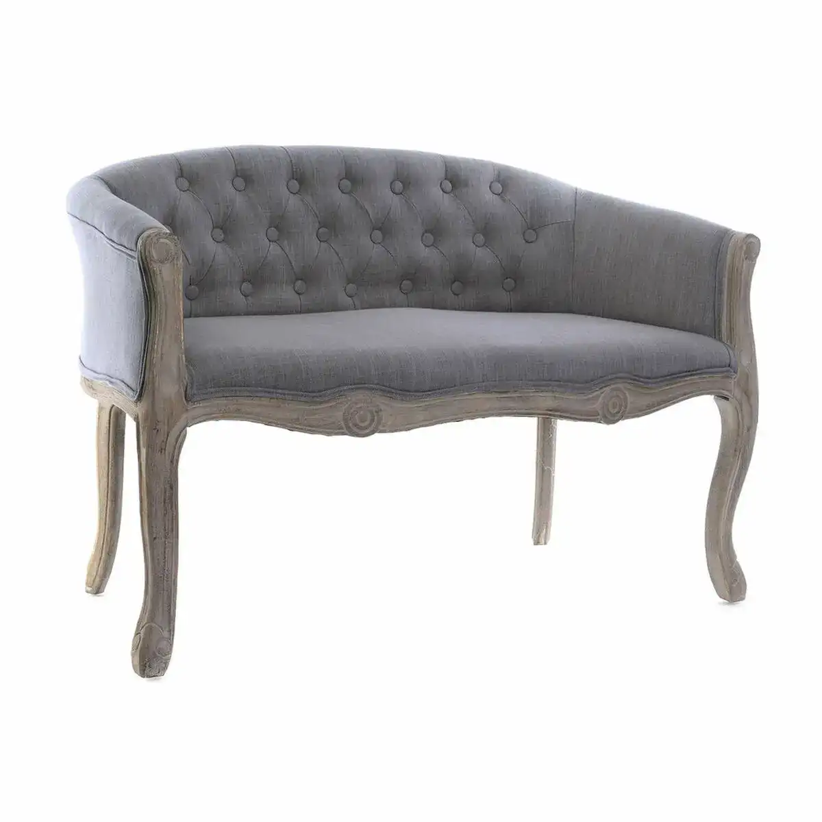 Canape dkd home decor polyester bois d hevea gris fonce 107 x 61 x 71 cm _5403. Bienvenue sur DIAYTAR COTE D'IVOIRE - Où Chaque Produit a son Charme. Explorez notre sélection minutieuse et trouvez des articles qui vous séduisent et vous inspirent.