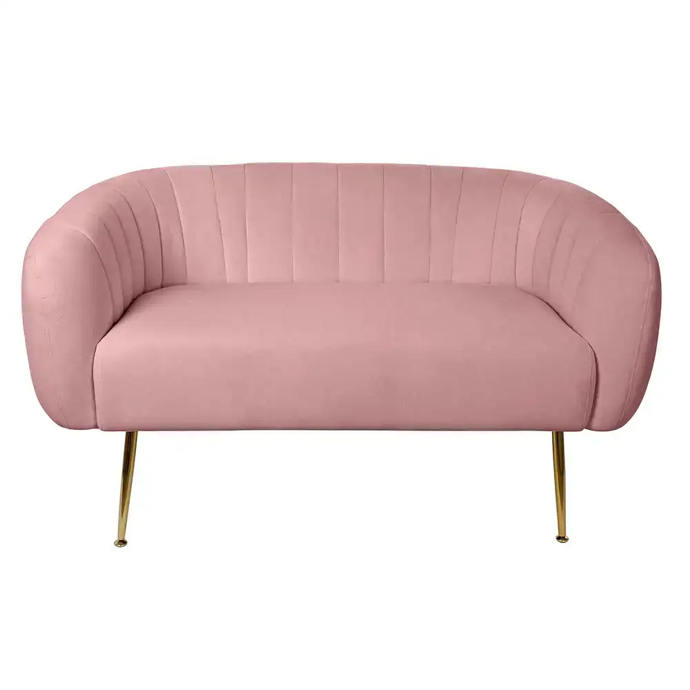 Canape dkd home decor rose dore mousse bois metal plastique moderne 129 x 75 x 73 cm_4607. DIAYTAR COTE D'IVOIRE - Où Choisir Devient une Expression de Soi. Découvrez notre boutique en ligne et trouvez des articles qui révèlent votre personnalité et votre style.