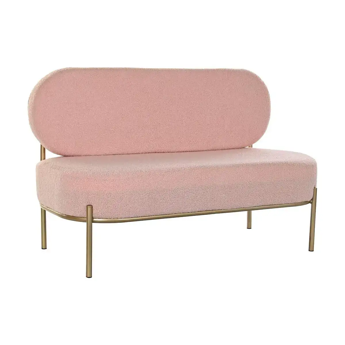 Canape dkd home decor rose metal 120 x 61 x 79 cm_3509. DIAYTAR COTE D'IVOIRE - Où Choisir Devient une Expression de Soi. Découvrez notre boutique en ligne et trouvez des articles qui révèlent votre personnalité et votre style.