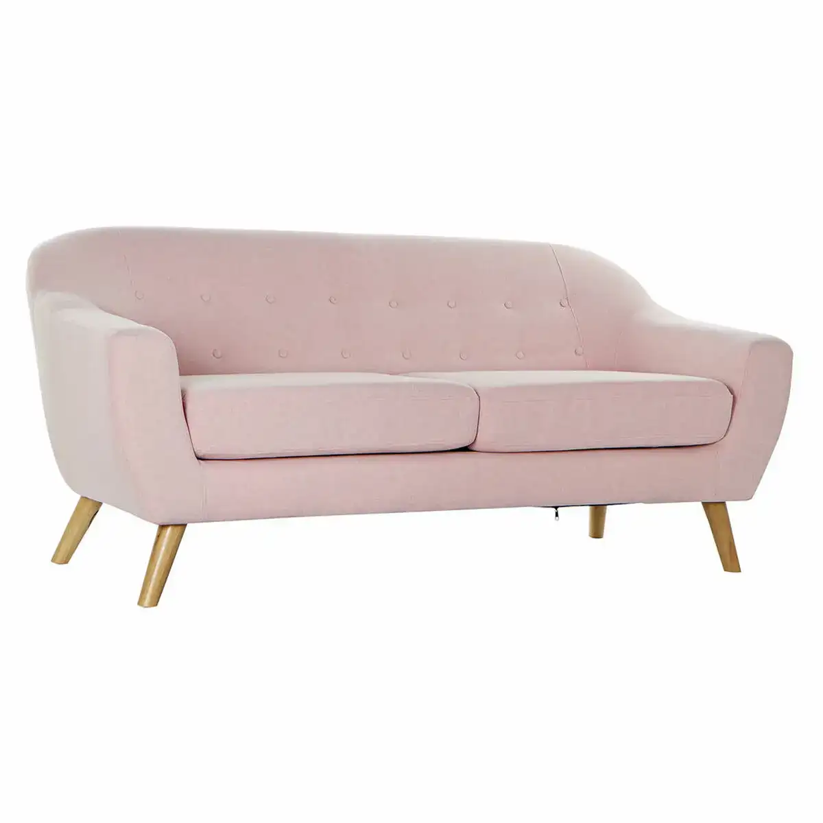 Canape trois places dkd home decor polyester bois d hevea rose clair 172 x 80 x 81 cm _3516. DIAYTAR COTE D'IVOIRE - Où Chaque Produit a son Histoire. Découvrez notre gamme de produits, chacun portant en lui le récit de l'artisanat et de la passion, pour vous offrir une expérience de shopping authentique.