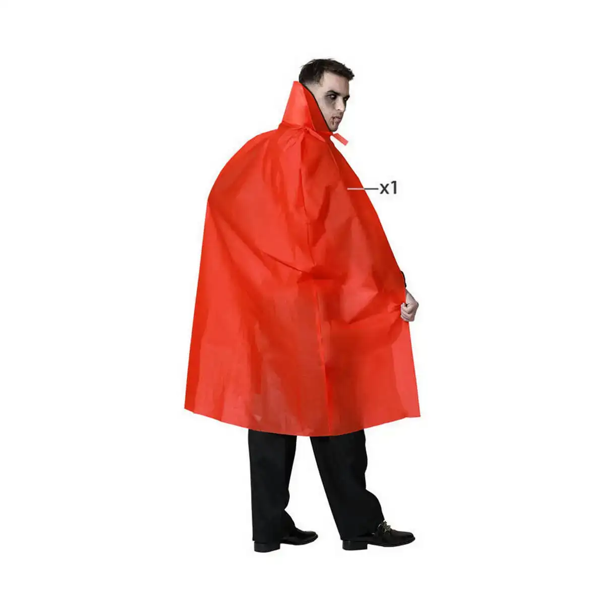 Cape rouge vampire polyester taille unique _7565. DIAYTAR COTE D'IVOIRE - Votre Portail vers l'Extraordinaire. Parcourez nos collections et découvrez des produits qui vous emmènent au-delà de l'ordinaire, créant une expérience de shopping mémorable.