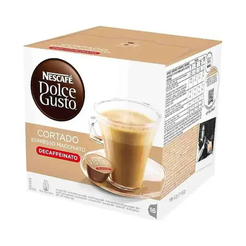 Capsules de cafe nescafe dolce gusto espresso macchiato decaffeinato 16 uds _7022. DIAYTAR COTE D'IVOIRE - Où Chaque Produit a son Histoire. Découvrez notre gamme de produits, chacun portant en lui le récit de l'artisanat et de la passion, pour vous offrir une expérience de shopping authentique.