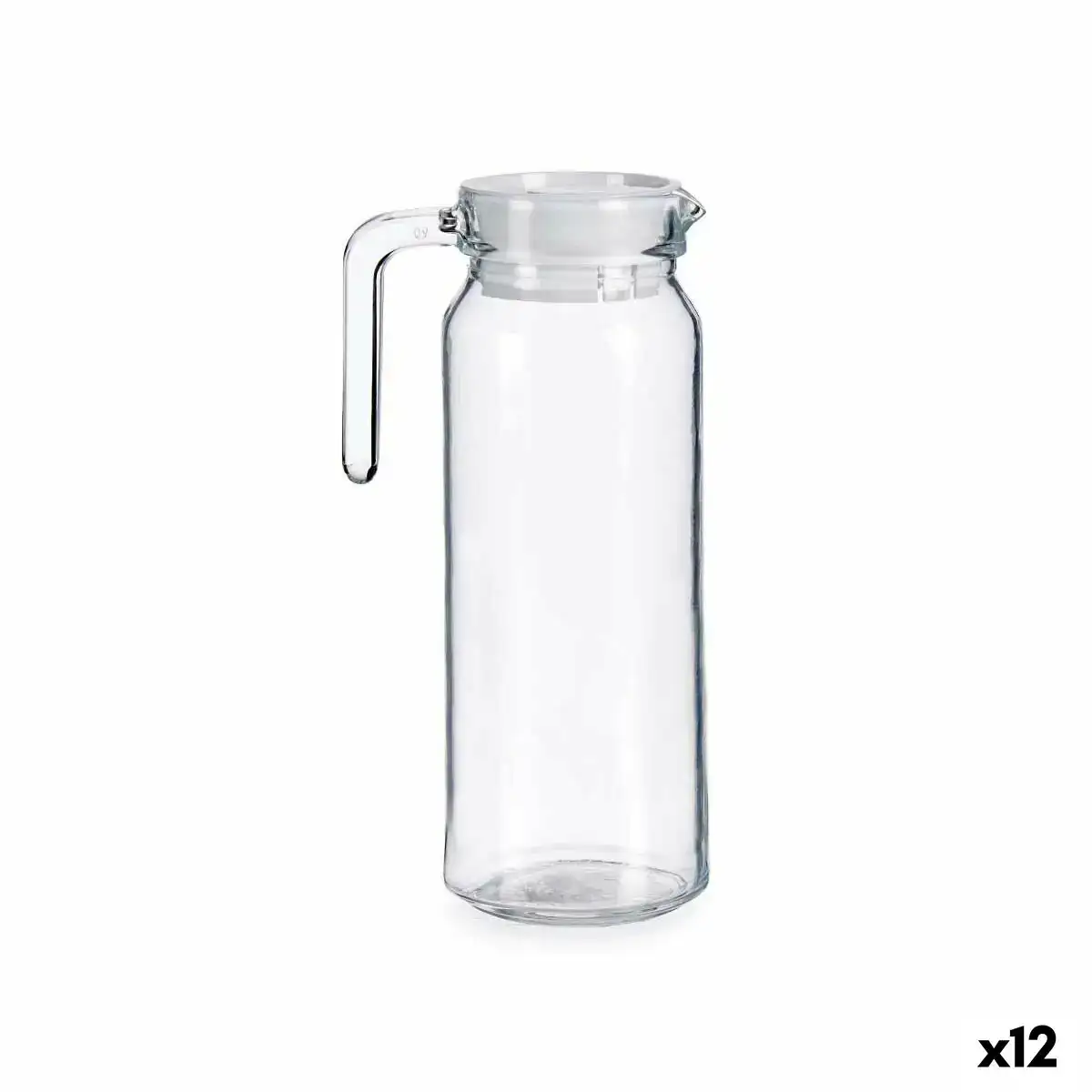 Carafe avec couvercle et doseur blanc transparent plastique 1 l 12 unites _3395. DIAYTAR COTE D'IVOIRE - L'Art de Vivre l'Élégance Accessible. Parcourez notre gamme variée et choisissez des produits qui ajoutent une touche de sophistication à votre style.
