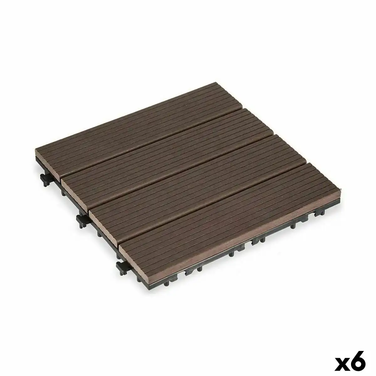 Carreau a emboitement composite marron polyethylene 30 x 2 6 x 30 cm 6 unites _6580. Bienvenue sur DIAYTAR COTE D'IVOIRE - Là où le Shopping Devient une Aventure. Explorez notre catalogue et dénichez des trésors qui élargiront votre horizon shopping.