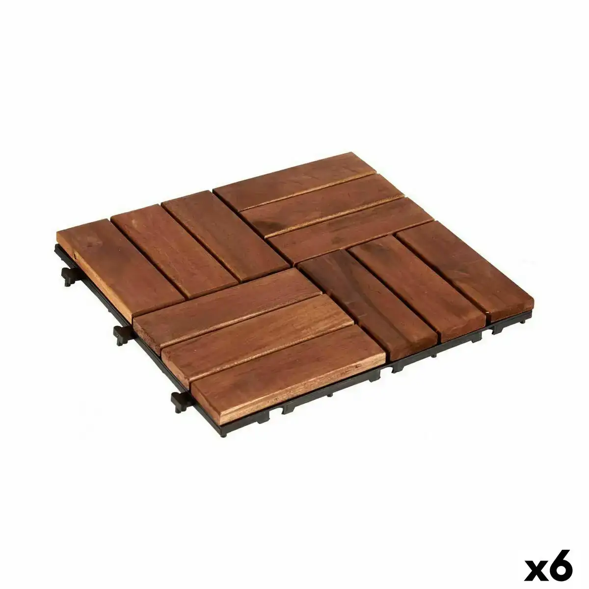 Carreau a emboitement marron polyethylene acacia 30 x 2 8 x 30 cm 6 unites _8672. DIAYTAR COTE D'IVOIRE - Votre Compagnon Shopping, Votre Style Unique. Explorez notre boutique en ligne pour dénicher des trésors qui expriment qui vous êtes, de la mode à la maison.