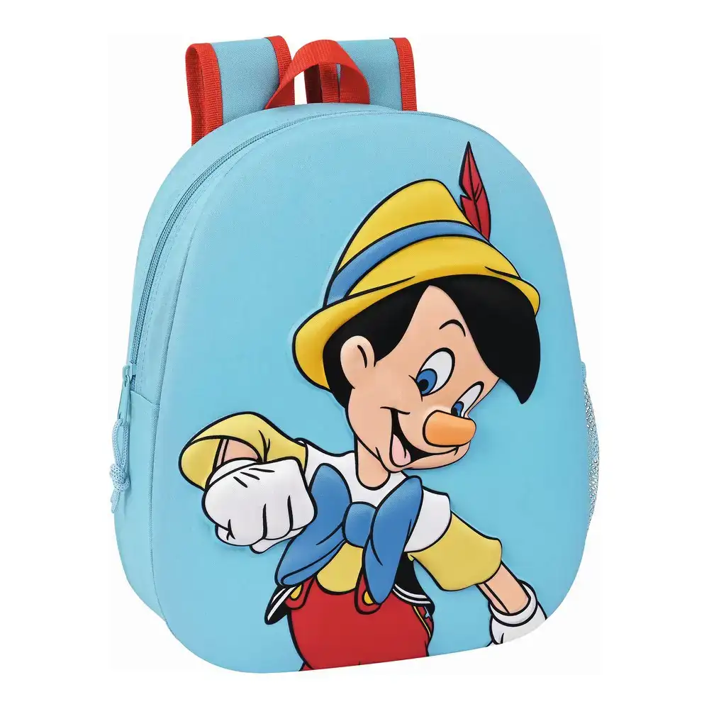 Cartable 3d disney pinocchio rouge bleu clair_1987. DIAYTAR COTE D'IVOIRE - Votre Escapade Shopping Virtuelle. Explorez notre boutique en ligne et dénichez des trésors qui évoquent la culture et le savoir-faire sénégalais, un clic à la fois.
