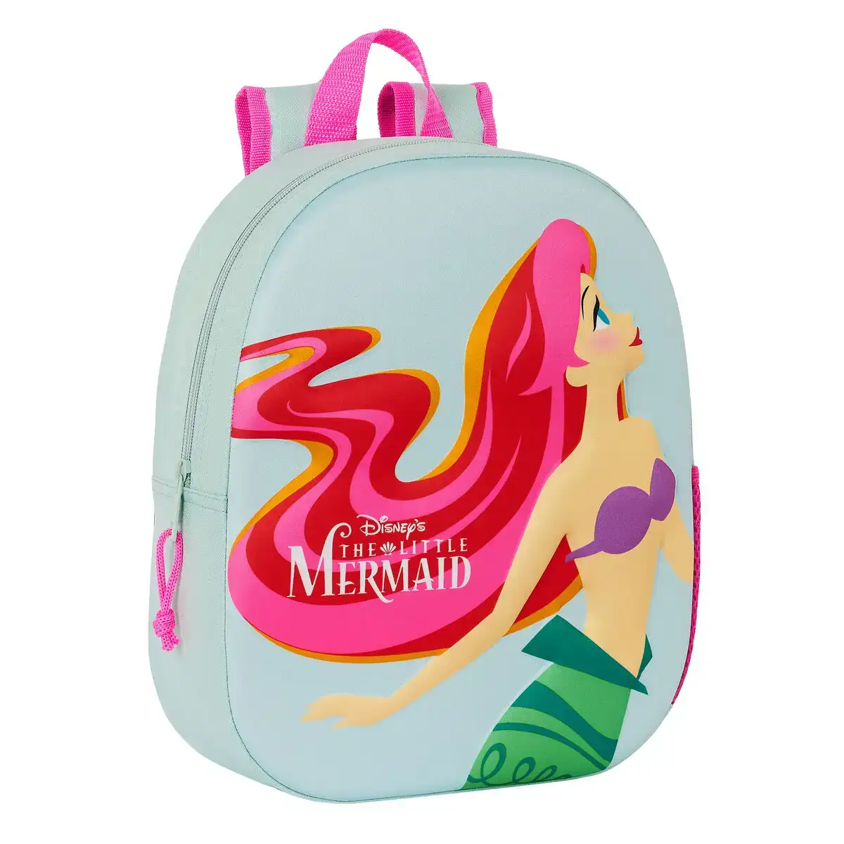 Cartable 3d disney the mermaid bleu clair 27 x 33 x 10 cm_6085. DIAYTAR COTE D'IVOIRE - Votre Destination Shopping Incontournable. Parcourez nos rayons virtuels et trouvez des articles qui répondent à tous vos besoins, du quotidien à l'exceptionnel.