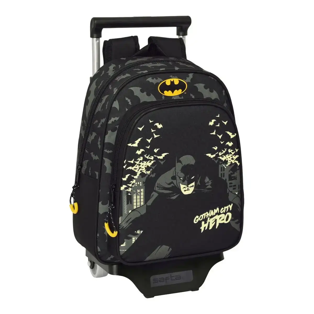 Cartable a roulettes batman hero noir 27 x 33 x 10 cm_8739. DIAYTAR COTE D'IVOIRE - Votre Destination Shopping Incontournable. Parcourez nos rayons virtuels et trouvez des articles qui répondent à tous vos besoins, du quotidien à l'exceptionnel.