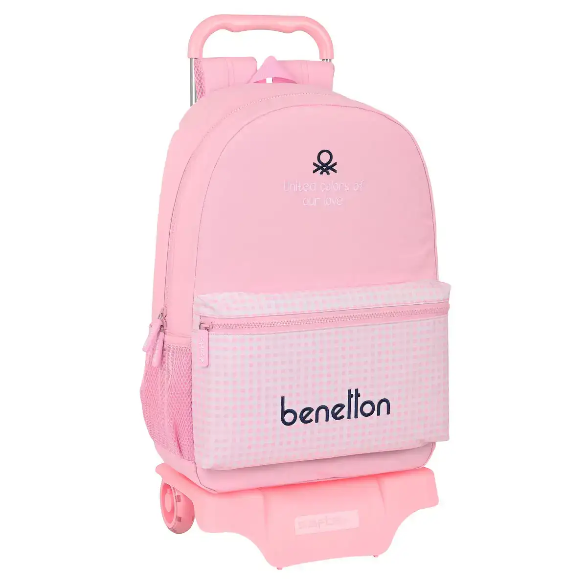 Cartable a roulettes benetton vichy rose 30 x 46 x 14 cm _8749. DIAYTAR COTE D'IVOIRE - L'Art de Vivre le Shopping Éthique. Parcourez notre gamme et choisissez des produits qui reflètent notre engagement envers des pratiques durables.