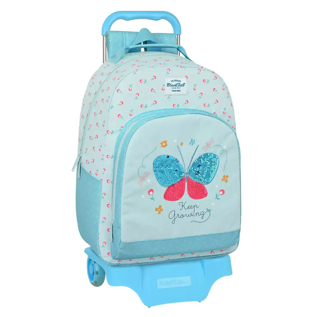 Cartable a roulettes blackfit8 keep growing bleu clair 32 x 42 x 15 cm _5157. DIAYTAR COTE D'IVOIRE - Où Choisir est une Célébration de l'Artisanat. Explorez notre boutique en ligne et choisissez des articles qui incarnent l'art et le savoir-faire du Côte d'Ivoire.