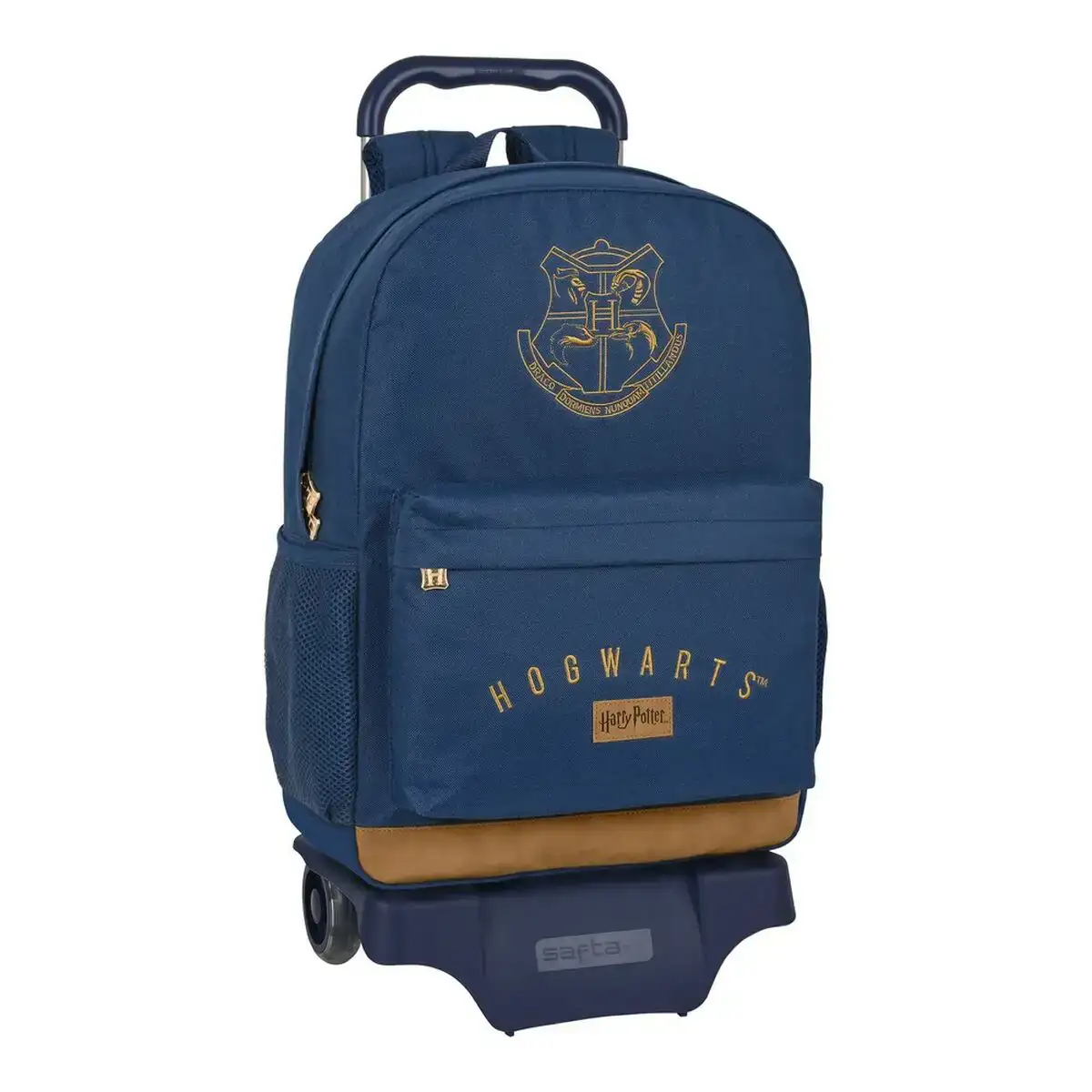 Cartable a roulettes harry potter magical marron blue marine 30 x 43 x 14 cm _1128. DIAYTAR COTE D'IVOIRE - Là où la Qualité est Non Négociable. Parcourez notre boutique en ligne pour découvrir des produits qui incarnent le raffinement et l'excellence du Côte d'Ivoire.