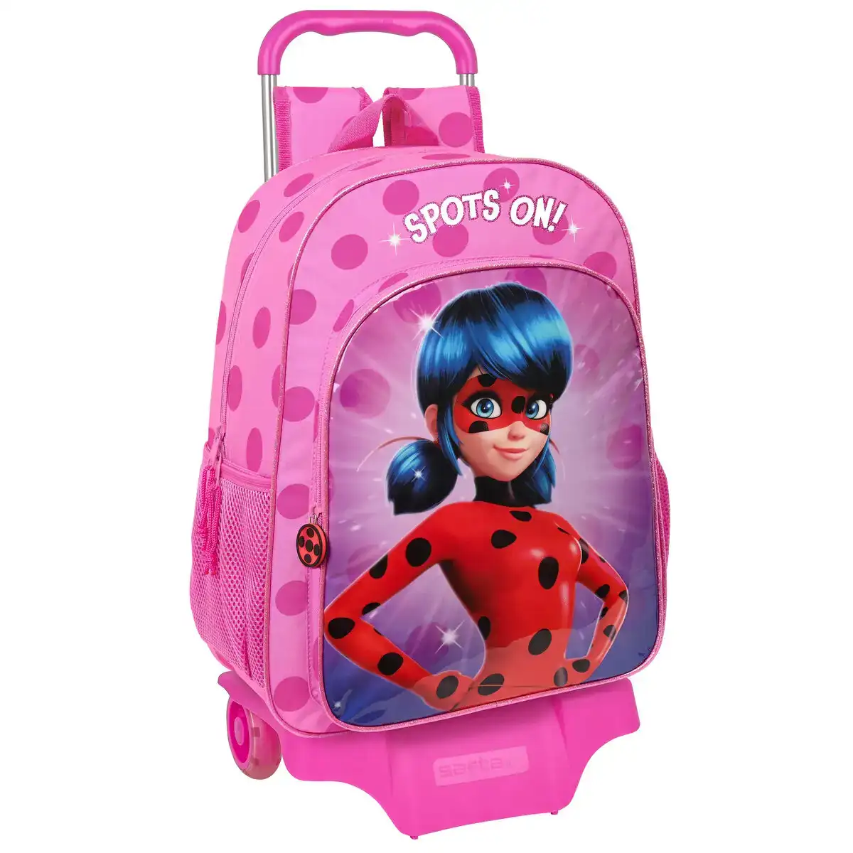 Cartable a roulettes lady bug fuchsia 33 x 42 x 14 cm _3757. DIAYTAR COTE D'IVOIRE - L'Essence de la Tradition et de la Modernité réunies. Explorez notre plateforme en ligne pour trouver des produits authentiques du Côte d'Ivoire, tout en découvrant les dernières tendances du monde moderne.
