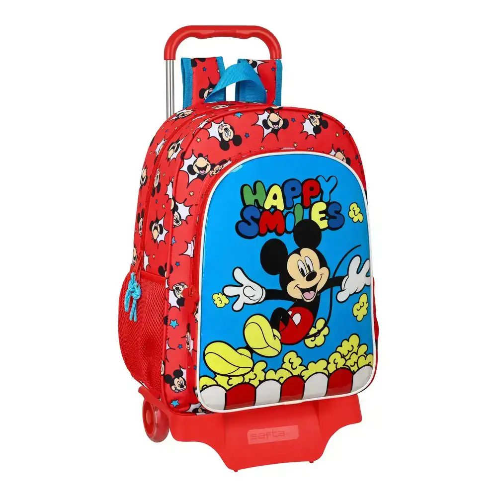 Cartable a roulettes mickey mouse clubhouse happy smiles bleu rouge 33 x 42 x 14 cm_9844. DIAYTAR COTE D'IVOIRE - Là où Chaque Produit Évoque une Émotion. Parcourez notre catalogue et choisissez des articles qui vous touchent et qui enrichissent votre expérience.