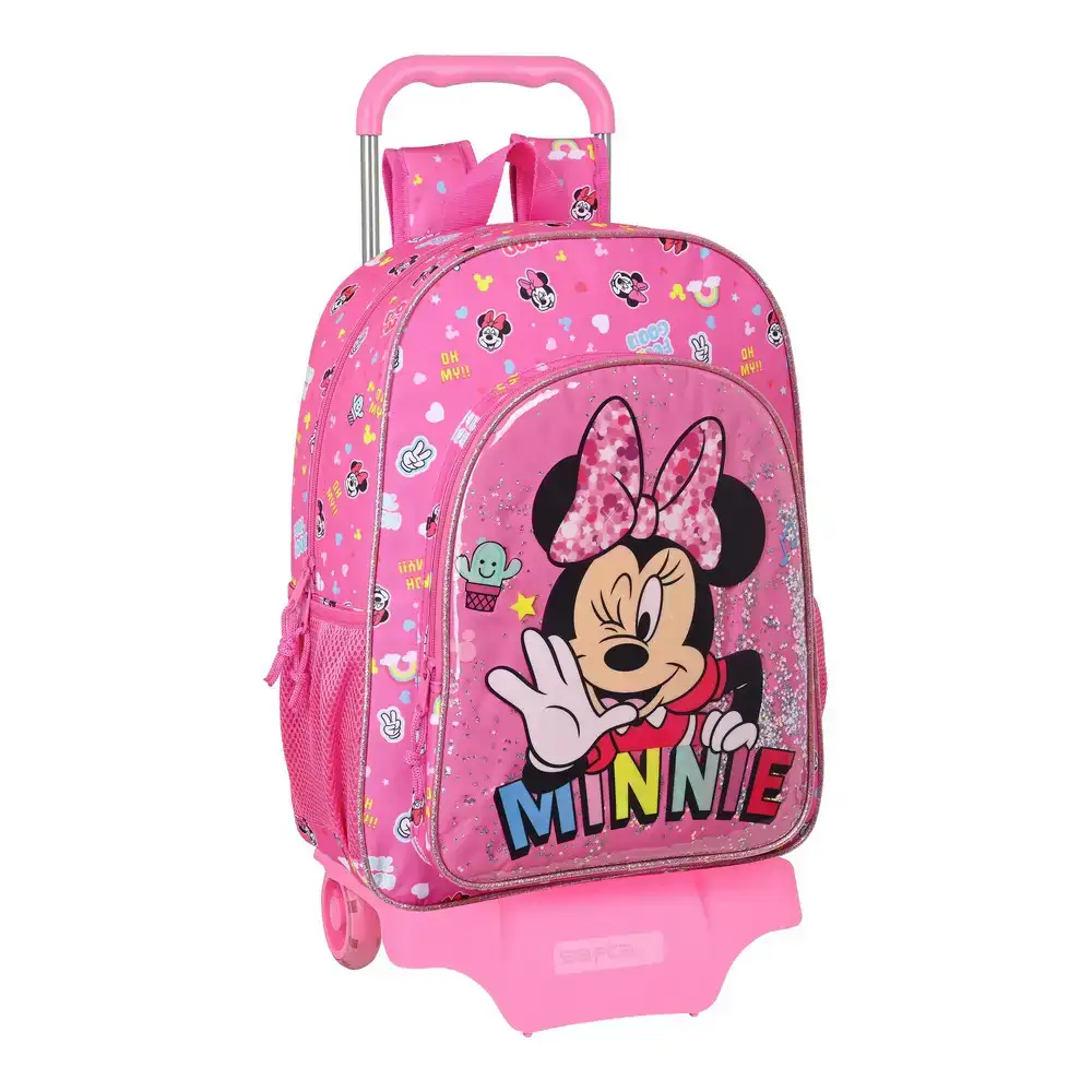 Cartable a roulettes minnie mouse lucky rose 33 x 42 x 14 cm_8967. DIAYTAR COTE D'IVOIRE - L'Art de Choisir, l'Art de Vivre. Explorez notre univers de produits soigneusement sélectionnés pour vous offrir une expérience shopping riche et gratifiante.