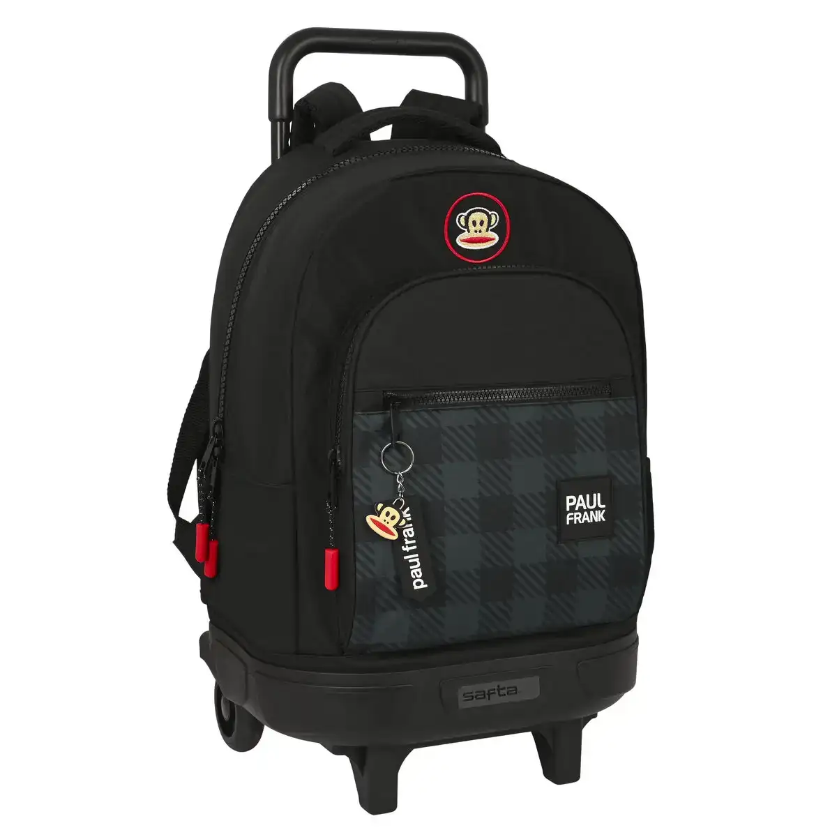 Cartable a roulettes paul frank campers noir 33 x 45 x 22 cm _7389. DIAYTAR COTE D'IVOIRE - Où Choisir est un Voyage Cultuel. Explorez notre boutique en ligne et découvrez des produits qui célèbrent la richesse et la diversité culturelle du Côte d'Ivoire.