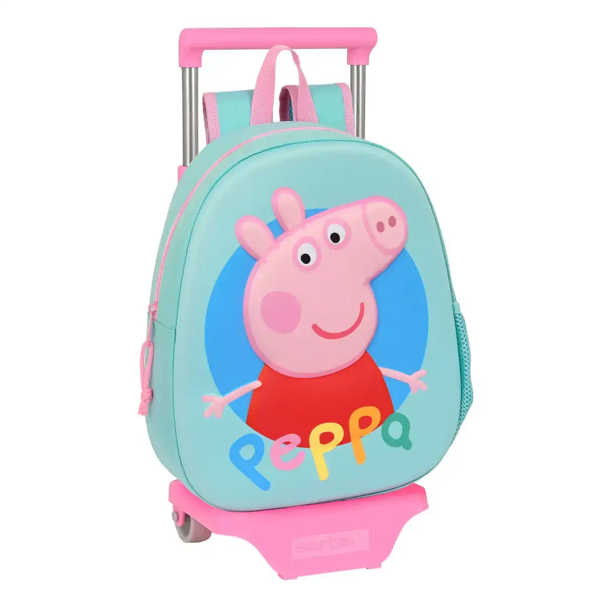 Cartable a roulettes peppa pig turquoise 27 x 32 x 10 cm _5903. Bienvenue chez DIAYTAR COTE D'IVOIRE - Où Choisir est un Voyage. Plongez dans notre plateforme en ligne pour trouver des produits qui ajoutent de la couleur et de la texture à votre quotidien.