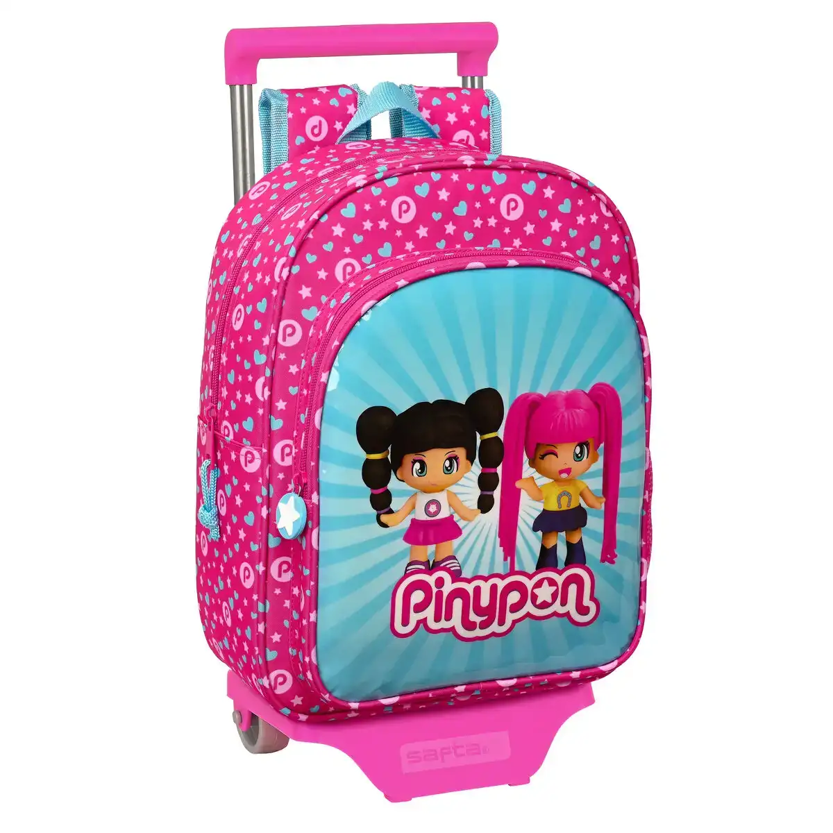 Cartable a roulettes pinypon bleu rose 26 x 34 x 11 cm_2508. DIAYTAR COTE D'IVOIRE - Votre Destinée Shopping Personnalisée. Plongez dans notre boutique en ligne et créez votre propre expérience de shopping en choisissant parmi nos produits variés.