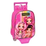 Cartable a roulettes rainbow high fuchsia 22 x 28 x 10 cm _9901. DIAYTAR COTE D'IVOIRE - L'Art de Choisir, l'Art de Vivre. Parcourez notre boutique en ligne et découvrez des produits qui transforment chaque choix en une expérience enrichissante.