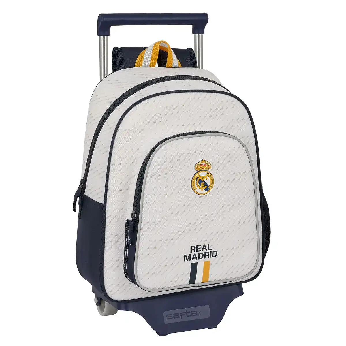 Cartable a roulettes real madrid c f blanc 28 x 34 x 10 cm_5560. DIAYTAR COTE D'IVOIRE - Où l'Élégance Rencontre l'Authenticité. Naviguez à travers notre boutique en ligne et choisissez des produits qui incarnent le style et la tradition du Côte d'Ivoire.