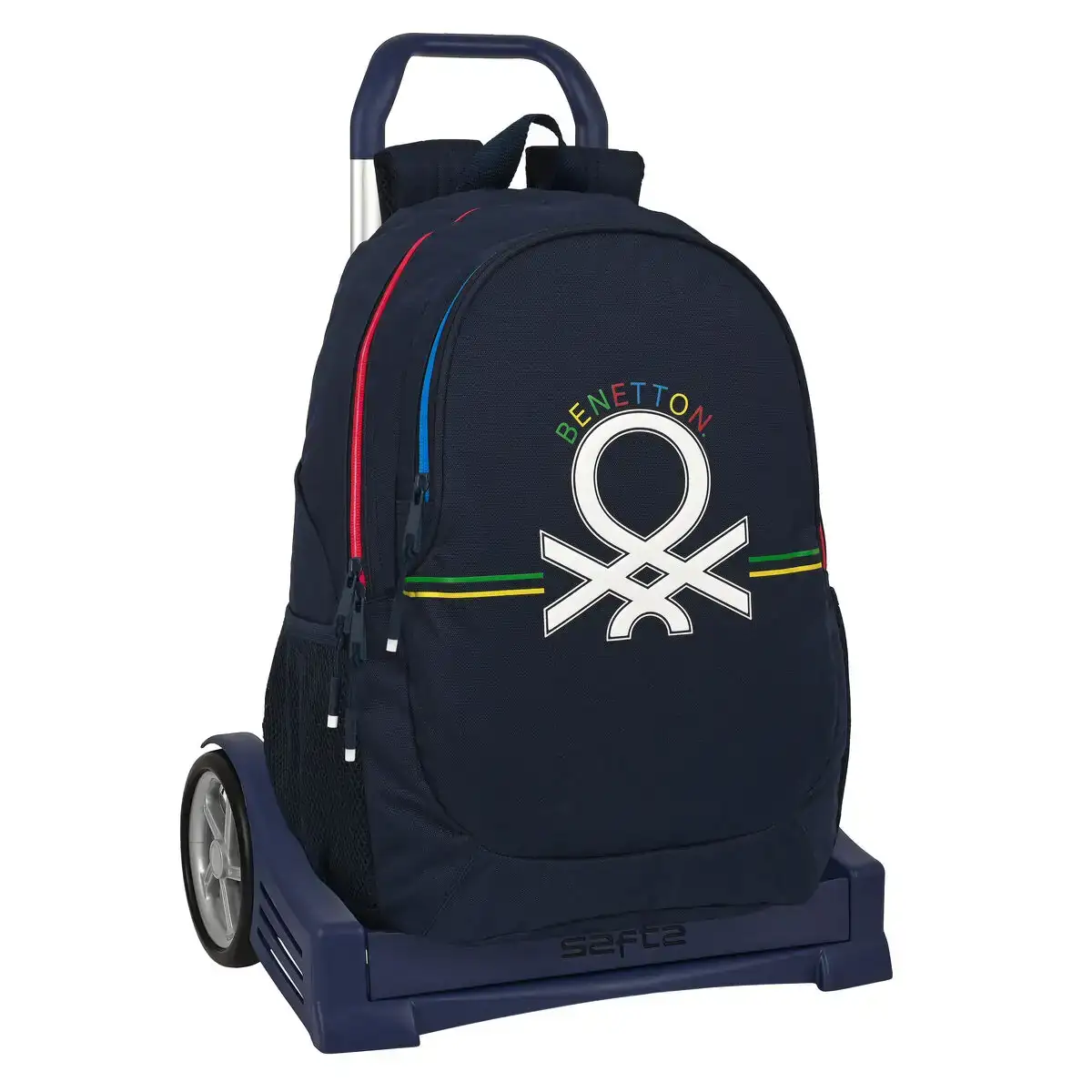 Cartable a roulettes safta benneton blue marine 32 x 16 x 44 cm_9804. DIAYTAR COTE D'IVOIRE - L'Art du Shopping Éclairé. Parcourez notre catalogue et choisissez parmi des produits de qualité qui satisferont vos besoins et votre style.