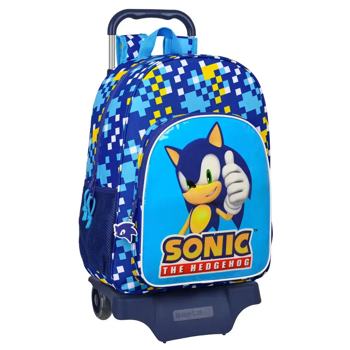 Cartable a roulettes sonic speed bleu 33 x 42 x 14 cm_5324. DIAYTAR COTE D'IVOIRE - Là où le Shopping devient une Fête des Sens. Plongez dans notre univers et choisissez des produits qui éveillent votre goût pour l'esthétique et l'authenticité.