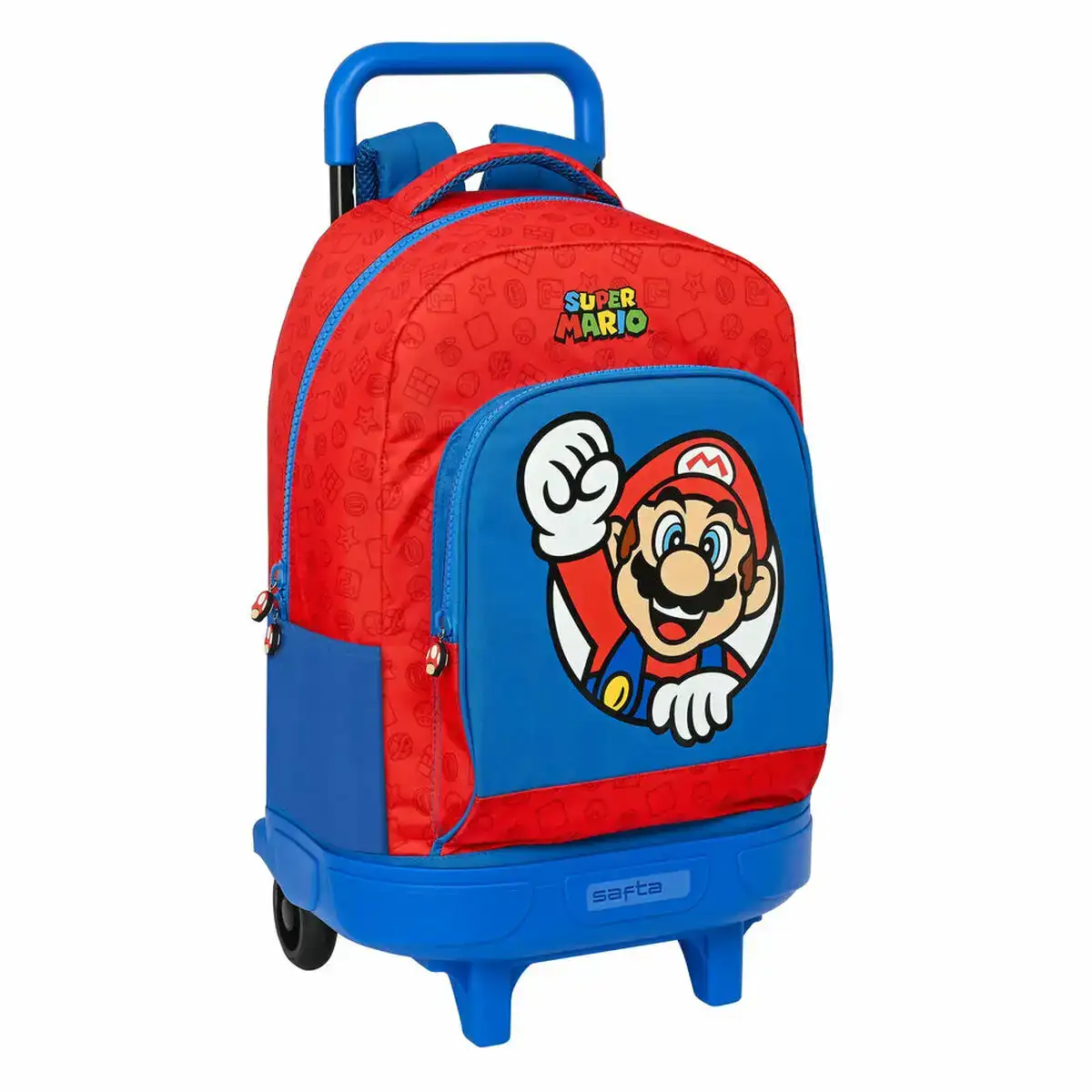 Cartable a roulettes super mario rouge bleu 33 x 45 x 22 cm _4210. DIAYTAR COTE D'IVOIRE - Où Choisir est une Célébration de l'Artisanat Local. Découvrez notre boutique en ligne et choisissez des produits qui incarnent la passion des artisans sénégalais.