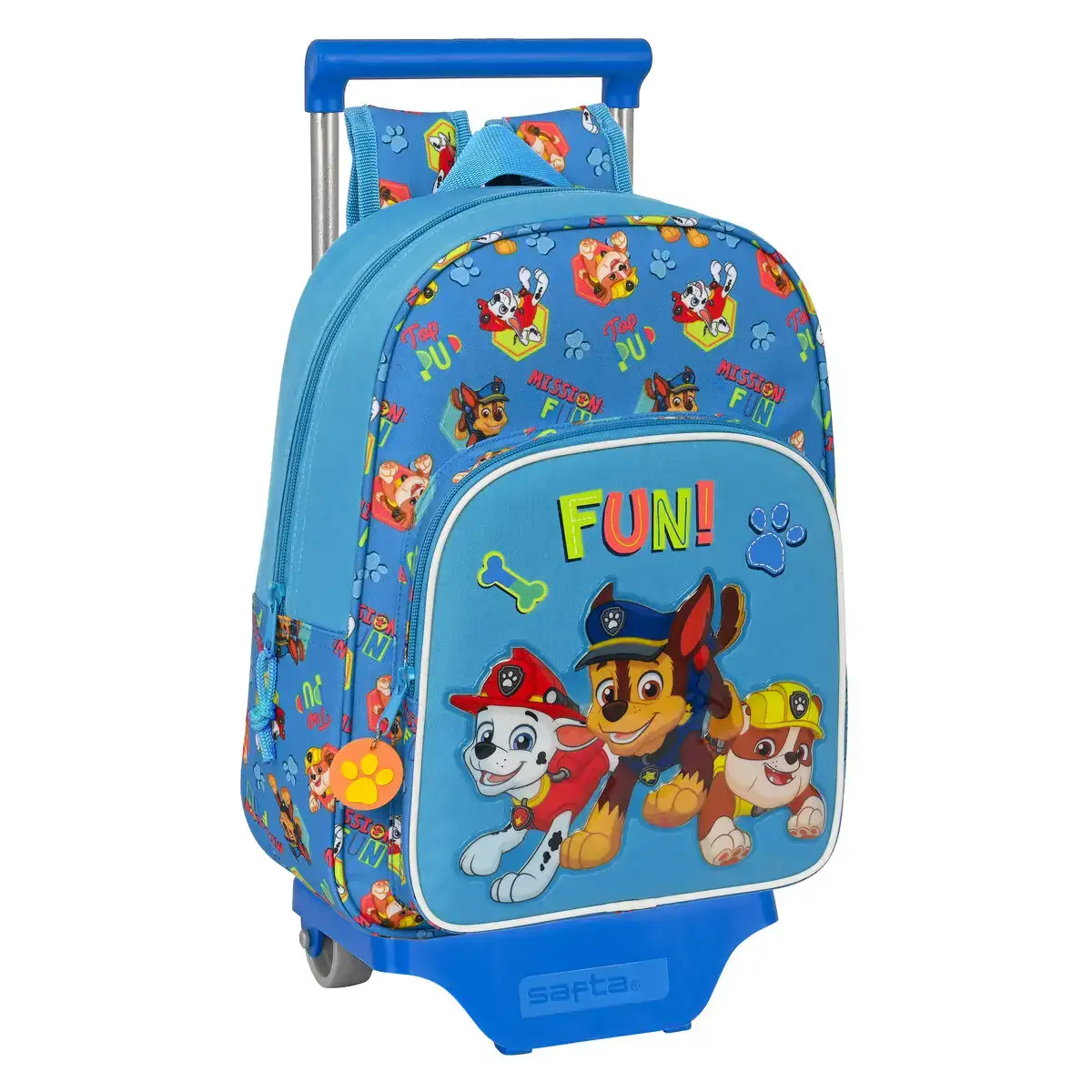Cartable a roulettes the paw patrol friendship bleu 26 x 34 x 11 cm _5659. DIAYTAR COTE D'IVOIRE - Où la Tradition s'Harmonise avec le Moderne. Parcourez notre gamme diversifiée et choisissez des produits qui révèlent l'âme du Côte d'Ivoire.