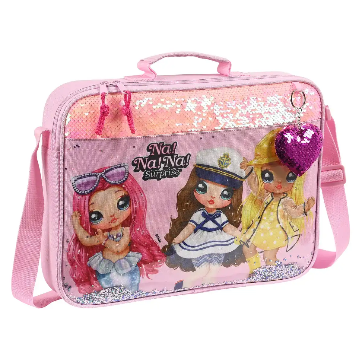 Cartable d ecole na na na surprise sparkles rose 38 x 28 x 6 cm _6238. DIAYTAR COTE D'IVOIRE - Où Chaque Détail Compte. Naviguez à travers notre gamme variée et choisissez des articles qui ajoutent une touche spéciale à votre quotidien, toujours avec qualité et style.