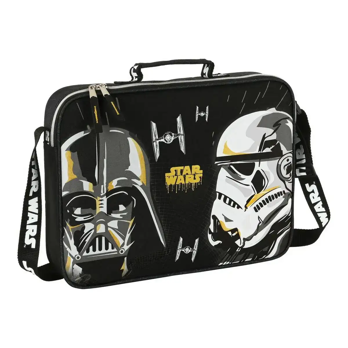 Cartable d ecole star wars fighter noir 38 x 28 x 6 cm _9586. DIAYTAR COTE D'IVOIRE - L'Art de Choisir, l'Art de S'émerveiller. Explorez notre boutique en ligne et choisissez des articles qui éveillent votre sens de l'émerveillement.
