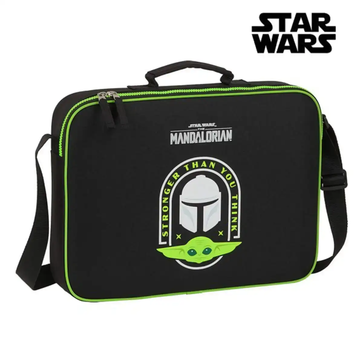 Cartable d ecole the mandalorian m385 noir vert 38 x 28 x 6 cm _7664. DIAYTAR COTE D'IVOIRE - Où Choisir est un Voyage Cultuel. Explorez notre boutique en ligne et découvrez des produits qui célèbrent la richesse et la diversité culturelle du Côte d'Ivoire.