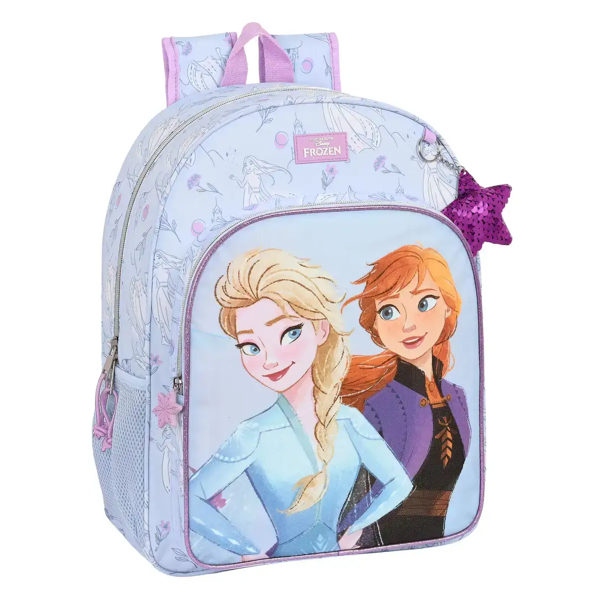 Cartable frozen believe lila 33 x 42 x 14 cm_2282. DIAYTAR COTE D'IVOIRE - Où Votre Shopping Prend Vie. Explorez notre boutique en ligne pour trouver des articles qui vous ressemblent et qui ajoutent de l'éclat à votre quotidien.