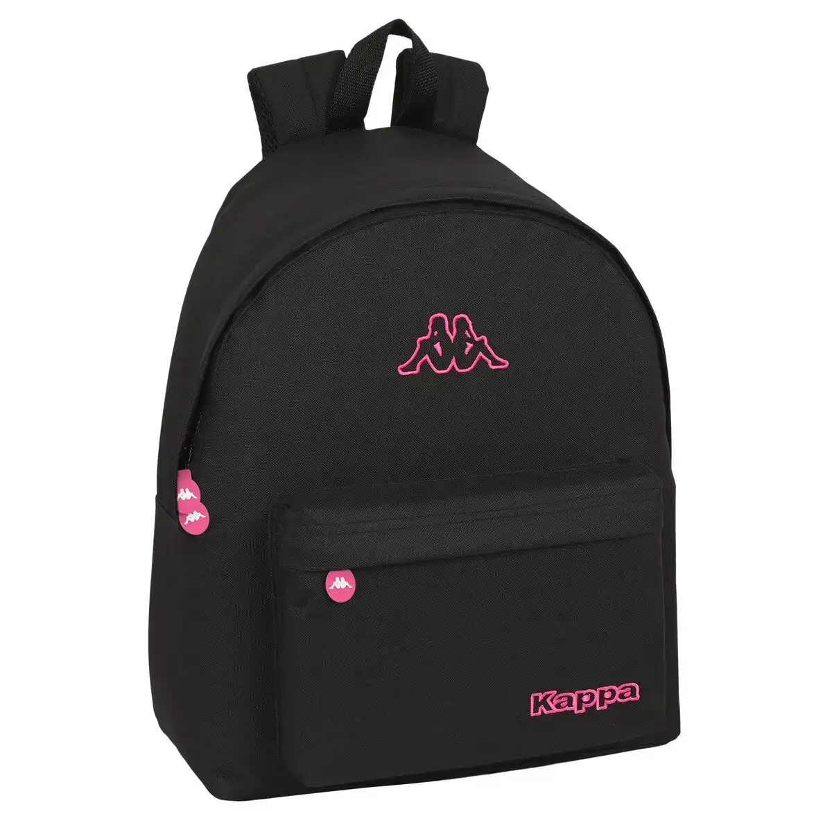 Cartable kappa black and pink noir 33 x 42 x 15 cm _8380. DIAYTAR COTE D'IVOIRE - Où Chaque Achat Raconte une Histoire. Explorez notre boutique en ligne et créez votre propre narration à travers notre diversité de produits, chacun portant une signification unique.