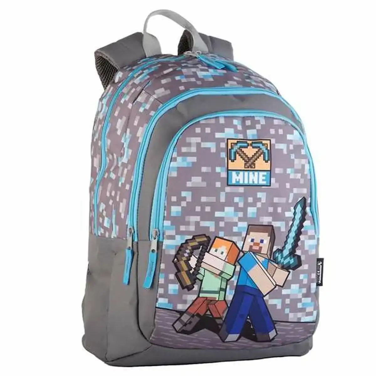 Cartable minecraft gris 44 x 30 x 20 cm_8505. Découvrez DIAYTAR COTE D'IVOIRE - Où l'Élégance Rencontre la Variété. Parcourez notre collection et trouvez des trésors cachés qui ajoutent une touche de sophistication à votre vie quotidienne.