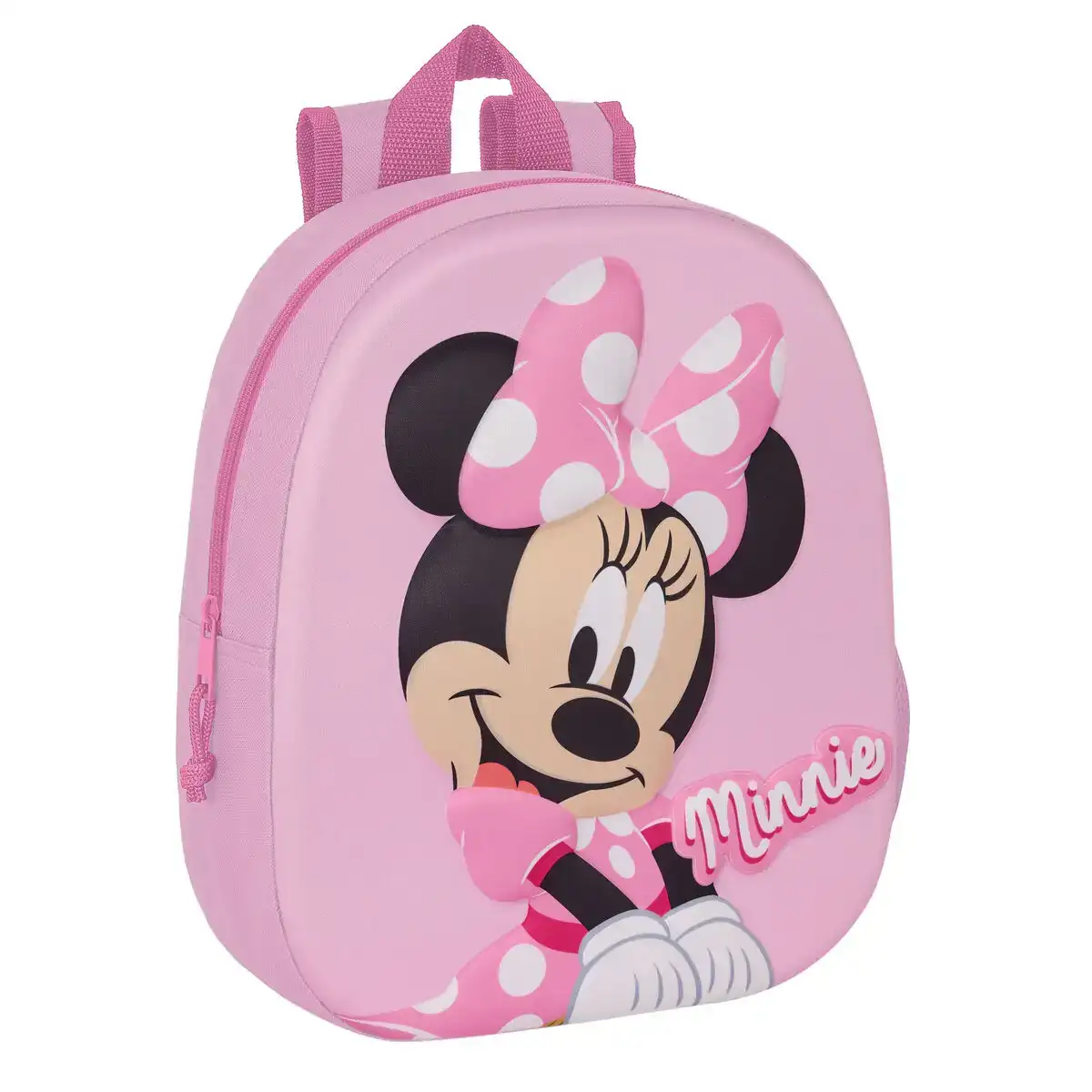 Cartable minnie mouse 3d rose 27 x 33 x 10 cm_9828. DIAYTAR COTE D'IVOIRE - Où Chaque Produit a sa Place. Parcourez notre catalogue et choisissez des articles qui s'intègrent parfaitement à votre style et à votre espace.