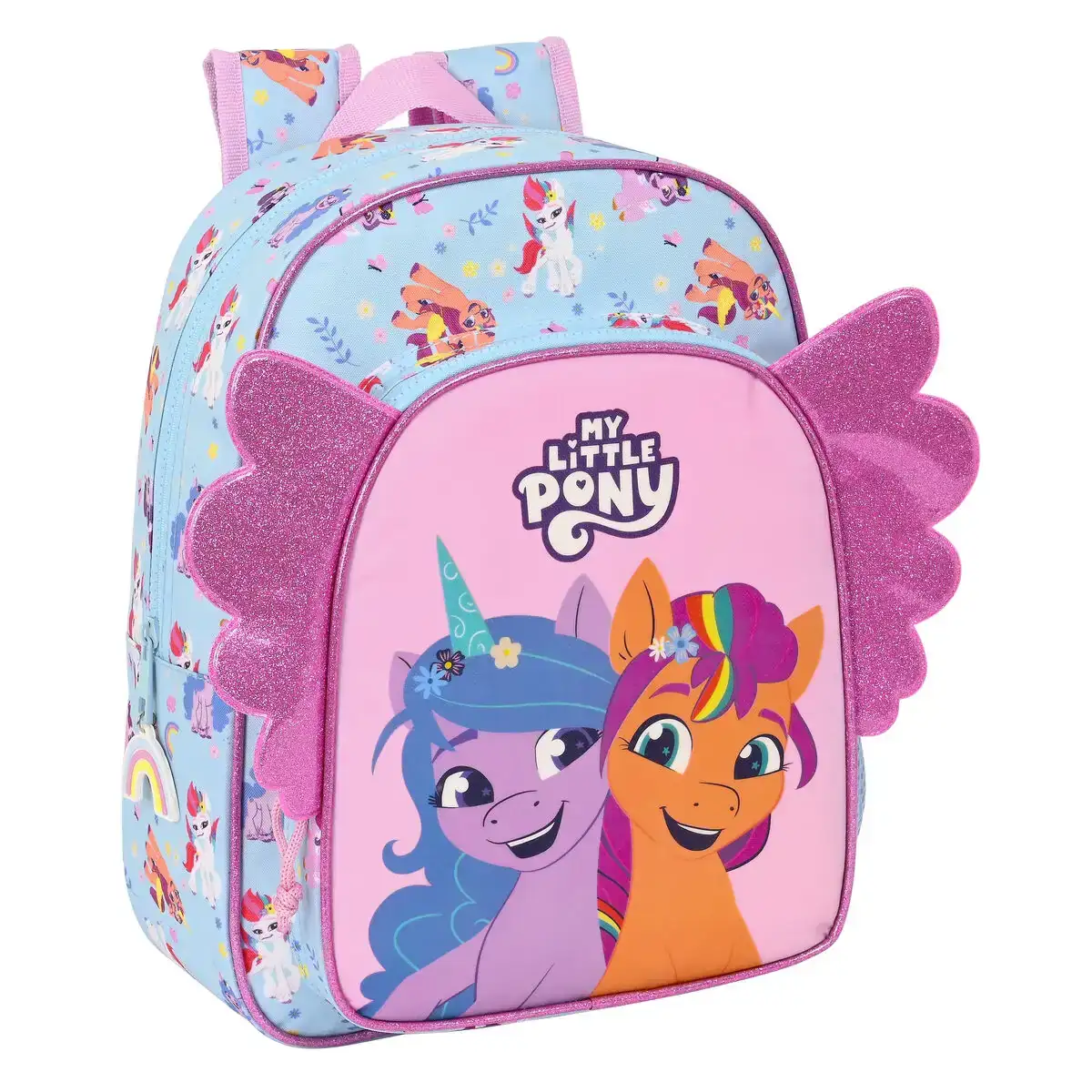 Cartable my little pony wild free 26 x 34 x 11 cm bleu rose_6534. DIAYTAR COTE D'IVOIRE - Là où Choisir est un Acte d'Amour pour le Côte d'Ivoire. Explorez notre gamme et choisissez des produits qui célèbrent la culture et l'artisanat du pays.