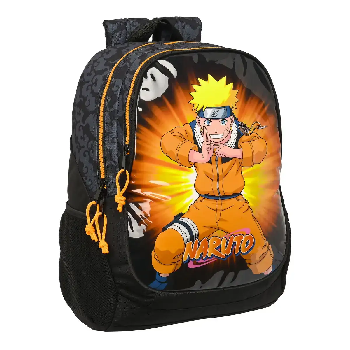 Cartable naruto noir orange 32 x 44 x 16 cm_7337. DIAYTAR COTE D'IVOIRE - Où l'Élégance Rencontre l'Authenticité. Naviguez à travers notre boutique en ligne et choisissez des produits qui incarnent le style et la tradition du Côte d'Ivoire.