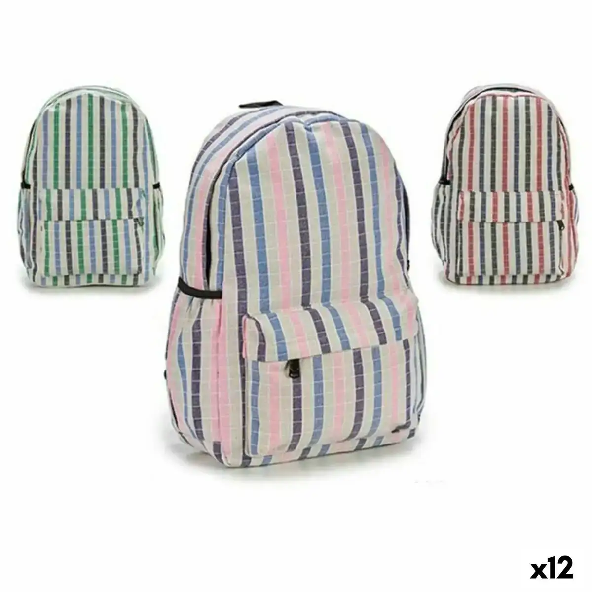Cartable rayures multicouleur 13 x 45 x 31 cm 12 unites_6090. Entrez dans l'Univers de DIAYTAR COTE D'IVOIRE - Où Chaque Produit a son Histoire. Explorez notre catalogue et découvrez des trésors qui racontent la riche culture du Côte d'Ivoire.