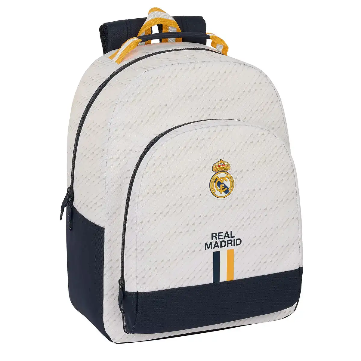 Cartable real madrid c f blanc 32 x 42 x 15 cm_2844. DIAYTAR COTE D'IVOIRE - Votre Destination pour un Shopping Unique. Parcourez notre catalogue et trouvez des articles qui vous inspirent et vous édifient.