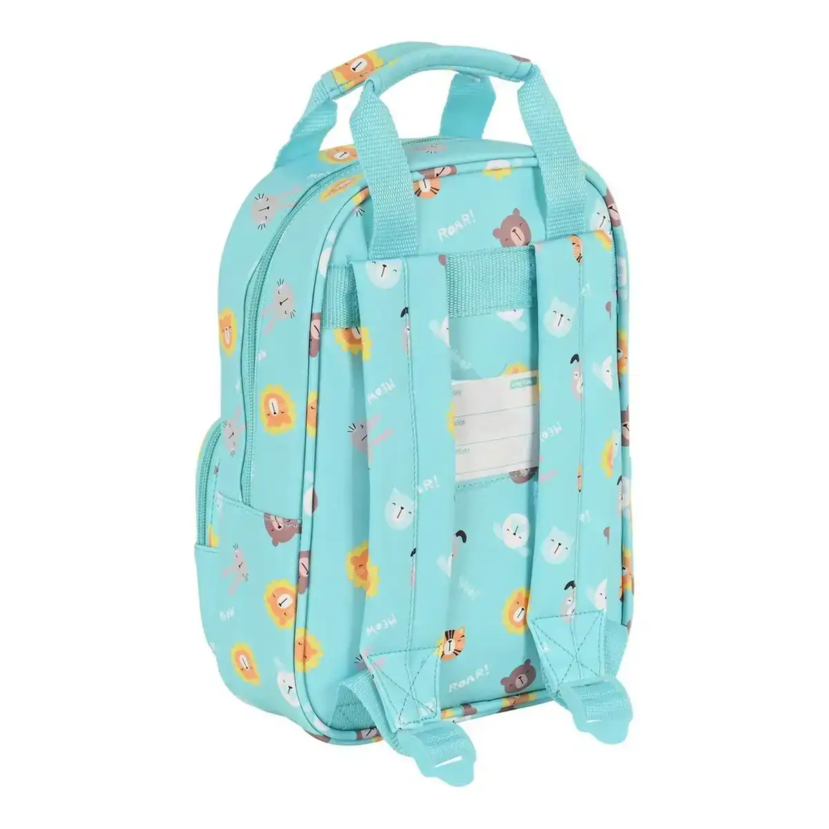 Cartable safta cat turquoise 20 x 28 x 8 cm_9973. DIAYTAR COTE D'IVOIRE - Où Choisir est un Acte d'Amour pour le Côte d'Ivoire. Explorez notre boutique en ligne et choisissez des articles qui célèbrent la culture et l'artisanat du pays.