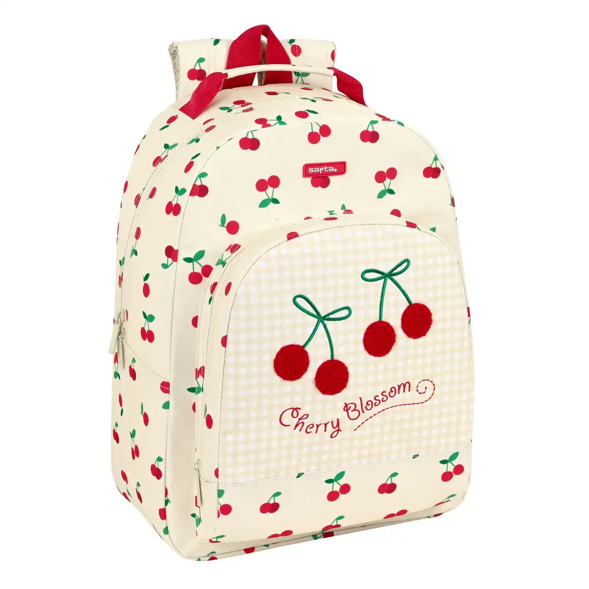 Cartable safta cherry beige 32 x 42 x 15 cm _7089. DIAYTAR COTE D'IVOIRE - Votre Boutique en Ligne, Votre Histoire. Explorez notre sélection et découvrez des produits qui reflètent votre parcours et vos aspirations, un achat à la fois.