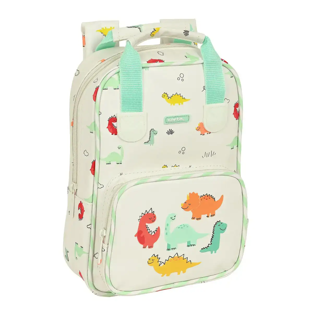 Cartable safta dinos 20 x 28 x 8 cm creme_2553. DIAYTAR COTE D'IVOIRE - L'Art de Magasiner sans Limites. Naviguez à travers notre collection diversifiée pour trouver des produits qui élargiront vos horizons shopping.