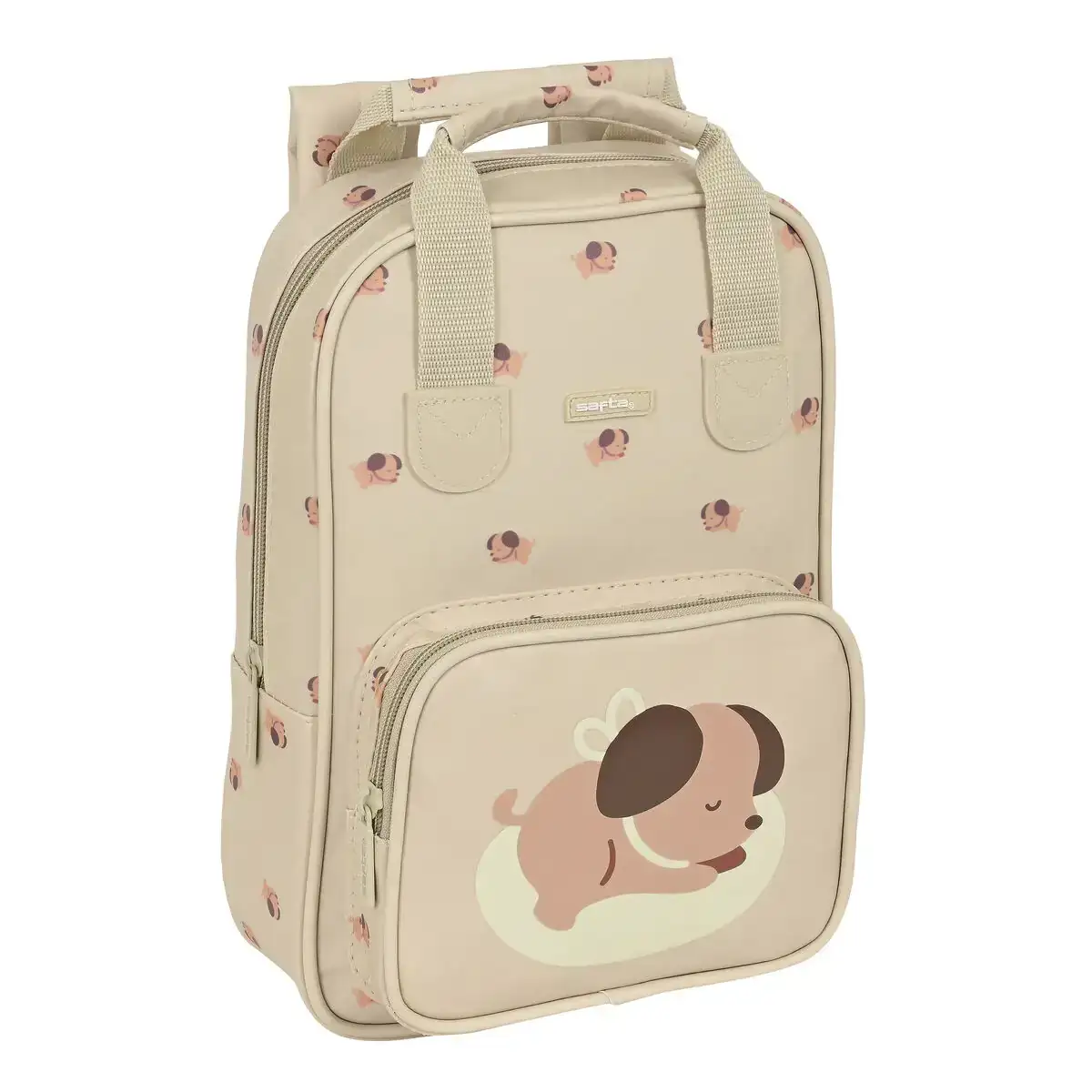 Cartable safta puppy 20 x 28 x 8 cm beige_5866. DIAYTAR COTE D'IVOIRE - L'Art de Vivre le Shopping Authentique. Découvrez notre boutique en ligne et trouvez des produits qui incarnent la passion et le savoir-faire du Côte d'Ivoire.