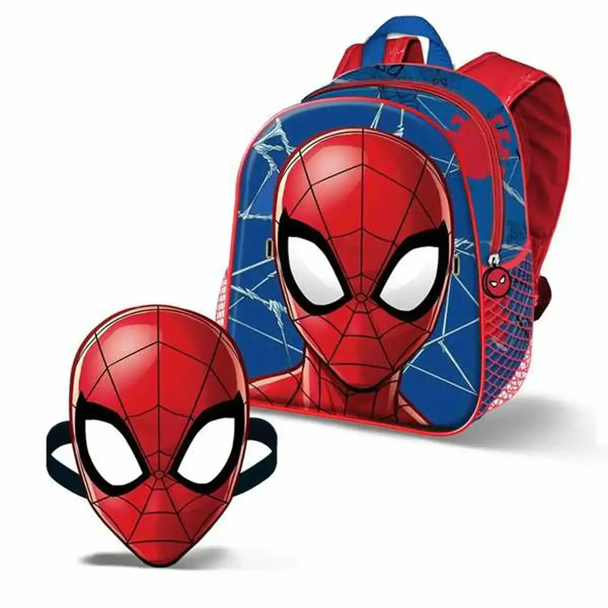 Cartable spiderman masque 27 x 24 x 9 5 cm_6823. DIAYTAR COTE D'IVOIRE - Où la Tradition Renouvelée Rencontre l'Innovation. Explorez notre gamme de produits qui fusionnent l'héritage culturel avec les besoins contemporains.