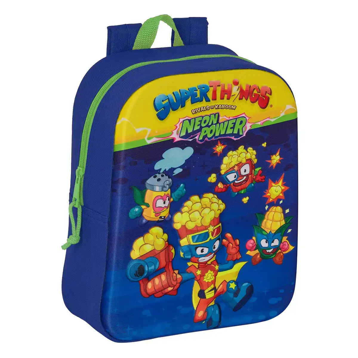 Cartable superthings 3d bleu multicouleur 22 x 27 x 10 cm_2736. DIAYTAR COTE D'IVOIRE - Où Choisir est un Acte de Création. Naviguez à travers notre plateforme et choisissez des produits qui complètent votre histoire personnelle.