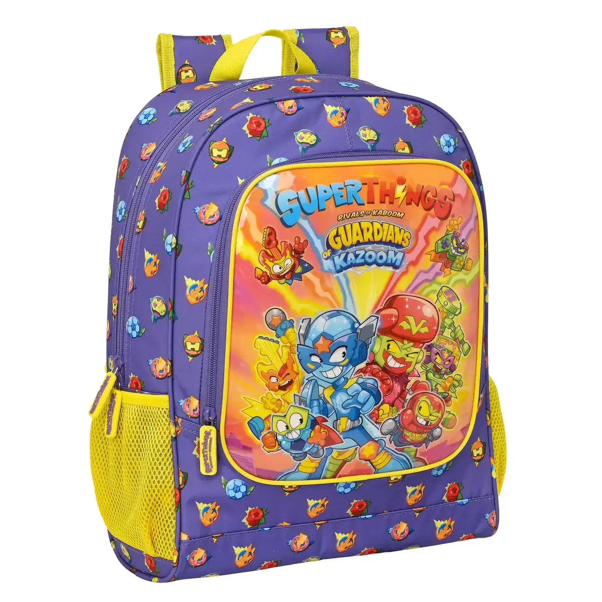 Cartable superthings guardians of kazoom violet jaune 32 x 42 x 14 cm _8214. DIAYTAR COTE D'IVOIRE - Votre Passage vers l'Exceptionnel. Explorez notre boutique en ligne, où chaque produit est choisi avec soin pour offrir une expérience de shopping inoubliable.