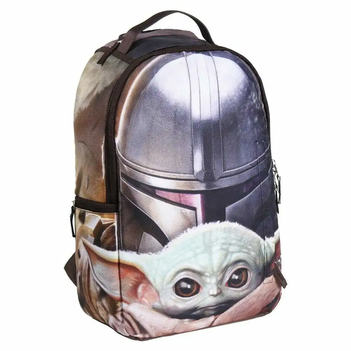 Cartable the mandalorian marron 30 x 44 x 12 cm _3731. DIAYTAR COTE D'IVOIRE - L'Art de Choisir, l'Art de S'émerveiller. Explorez notre boutique en ligne et choisissez des articles qui éveillent votre sens de l'émerveillement.